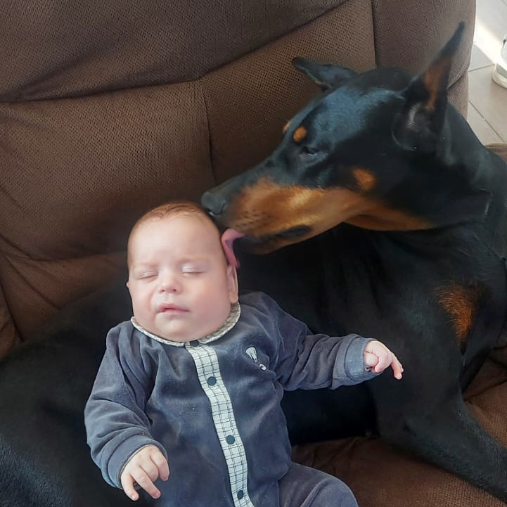 Rina with La protectora de la casa